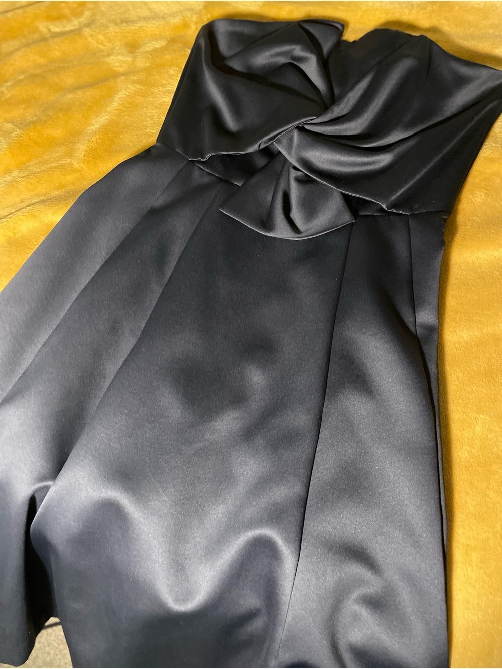 H&M Strapless Satin Cocktail Dress